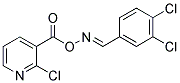 2-CHLORO-3-[(([(3,4-DICHLOROPHENYL)METHYLENE]AMINO)OXY)CARBONYL]PYRIDINE Struktur