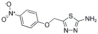 5-(4-NITRO-PHENOXYMETHYL)-[1,3,4]THIADIAZOL-2-YLAMINE Struktur