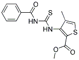 METHYL 4-METHYL-3-(((PHENYLCARBONYLAMINO)THIOXOMETHYL)AMINO)THIOPHENE-2-CARBOXYLATE Struktur