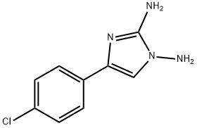 1-AMINO-4-(4-CHLOROPHENYL)-1H-IMIDAZOL-2-YLAMINE Struktur