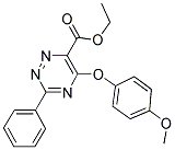 ETHYL 5-(4-METHOXYPHENOXY)-3-PHENYL-1,2,4-TRIAZINE-6-CARBOXYLATE Struktur