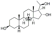 5-BETA-PREGNAN-3-BETA, 16-ALPHA, 20-BETA-TRIOL Struktur