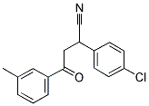 2-(4-CHLOROPHENYL)-4-(3-METHYLPHENYL)-4-OXOBUTANENITRILE Struktur