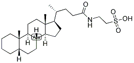 5-BETA-CHOLANIC ACID N-(2-SULPHOETHYL)-AMIDE Struktur