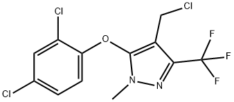 4-(CHLOROMETHYL)-5-(2,4-DICHLOROPHENOXY)-1-METHYL-3-(TRIFLUOROMETHYL)-1H-PYRAZOLE Struktur