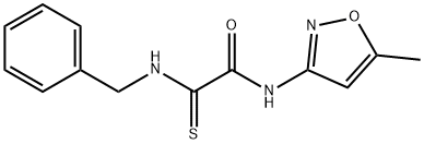 2-(BENZYLAMINO)-N-(5-METHYL-3-ISOXAZOLYL)-2-THIOXOACETAMIDE Struktur