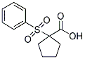 1-(PHENYLSULFONYL)CYCLOPENTANECARBOXYLIC ACID Struktur