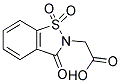 (1,1,3-TRIOXO-1,3-DIHYDRO-1L6-BENZO[D]ISOTHIAZOL-2-YL)-ACETIC ACID Struktur