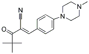 2-(2,2-DIMETHYLPROPANOYL)-3-(4-(4-METHYLPIPERAZINYL)PHENYL)PROP-2-ENENITRILE Struktur