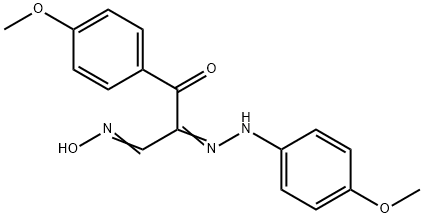 3-(4-METHOXYPHENYL)-2-[2-(4-METHOXYPHENYL)HYDRAZONO]-3-OXOPROPANAL OXIME Struktur