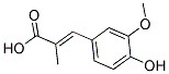 3-(4-HYDROXY-3-METHOXY-PHENYL)-2-METHYL-ACRYLIC ACID Struktur