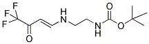 TERT-BUTYL N-(2-[(4,4,4-TRIFLUORO-3-OXOBUT-1-ENYL)AMINO]ETHYL)CARBAMATE Struktur