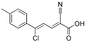 5-CHLORO-2-CYANO-5-(4-METHYLPHENYL)PENTA-2,4-DIENOIC ACID Struktur