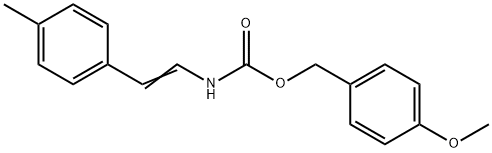 4-METHOXYBENZYL N-(4-METHYLSTYRYL)CARBAMATE Struktur