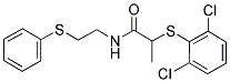 2-[(2,6-DICHLOROPHENYL)SULFANYL]-N-[2-(PHENYLSULFANYL)ETHYL]PROPANAMIDE Struktur