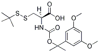 3-(TERT-BUTYLDITHIO)-2-(([1-(3,5-DIMETHOXYPHENYL)-1-METHYLETHOXY]CARBONYL)AMINO)PROPANOIC ACID Struktur