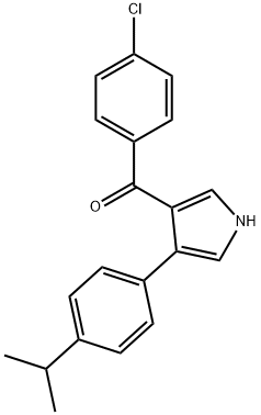 (4-CHLOROPHENYL)[4-(4-ISOPROPYLPHENYL)-1H-PYRROL-3-YL]METHANONE Struktur