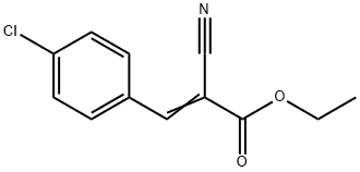 ETHYL 3-(4-CHLOROPHENYL)-2-CYANOACRYLATE Struktur