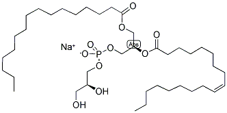 1-PALMITOYL-2-OLEOYL-SN-GLYCERO-3-PHOSPHO-SN-1-GLYCEROL SODIUM SALT Struktur