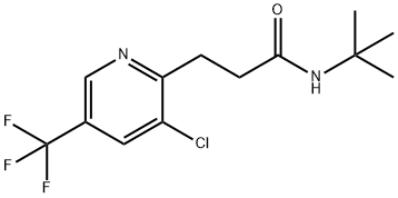 N-(TERT-BUTYL)-3-[3-CHLORO-5-(TRIFLUOROMETHYL)-2-PYRIDINYL]PROPANAMIDE Struktur