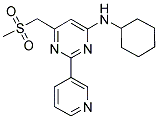 N-CYCLOHEXYL-6-[(METHYLSULFONYL)METHYL]-2-(3-PYRIDINYL)-4-PYRIMIDINAMINE Struktur