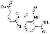 2-(3-(2-CHLORO-5-NITROPHENYL)PROP-2-ENOYLAMINO)BENZAMIDE Struktur