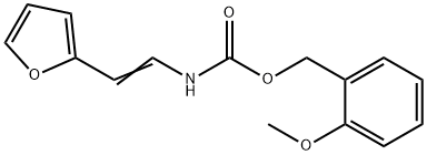 2-METHOXYBENZYL N-[2-(2-FURYL)VINYL]CARBAMATE Struktur