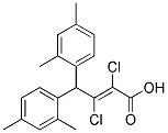 2,3-DICHLORO-4,4-DI(2,4-DIMETHYLPHENYL)BUT-2-ENOIC ACID Struktur