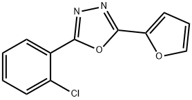 2-(2-CHLOROPHENYL)-5-(2-FURYL)-1,3,4-OXADIAZOLE Struktur