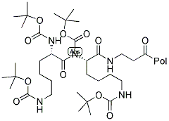 [BOC-LYS(BOC)]2-LYS-BETAALA-PAM RESIN Struktur