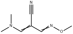 3-(DIMETHYLAMINO)-2-[(METHOXYIMINO)METHYL]ACRYLONITRILE Struktur