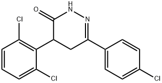 6-(4-CHLOROPHENYL)-4-(2,6-DICHLOROPHENYL)-4,5-DIHYDRO-3(2H)-PYRIDAZINONE Struktur