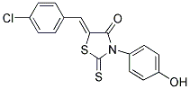 (5Z)-5-(4-CHLOROBENZYLIDENE)-3-(4-HYDROXYPHENYL)-2-THIOXO-1,3-THIAZOLIDIN-4-ONE Struktur