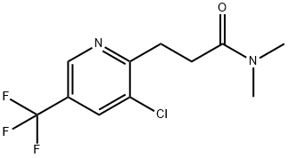 3-[3-CHLORO-5-(TRIFLUOROMETHYL)-2-PYRIDINYL]-N,N-DIMETHYLPROPANAMIDE Struktur