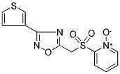 2-(([3-(3-THIENYL)-1,2,4-OXADIAZOL-5-YL]METHYL)SULFONYL)PYRIDINIUM-1-OLATE Struktur