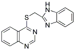 4-[(1H-BENZIMIDAZOL-2-YLMETHYL)THIO]QUINAZOLINE Struktur