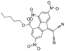 PENTYL 9-(DICYANOMETHYLIDENE)-2,5,7-TRINITRO-9H-FLUORENE-4-CARBOXYLATE Struktur