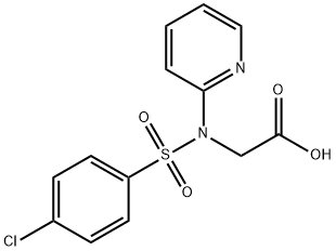 2-[[(4-CHLOROPHENYL)SULFONYL](2-PYRIDINYL)AMINO]ACETIC ACID Struktur