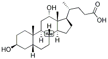 5-BETA-CHOLANIC ACID-3-BETA, 12-ALPHA-DIOL Struktur