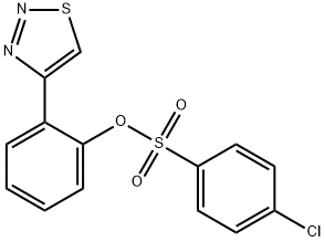 2-(1,2,3-THIADIAZOL-4-YL)PHENYL 4-CHLOROBENZENESULFONATE Struktur