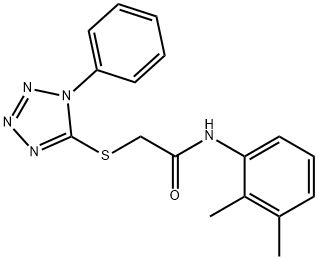 N-(2,3-DIMETHYLPHENYL)-2-[(1-PHENYL-1H-1,2,3,4-TETRAAZOL-5-YL)SULFANYL]ACETAMIDE Struktur