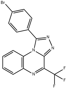 1-(4-BROMOPHENYL)-4-(TRIFLUOROMETHYL)[1,2,4]TRIAZOLO[4,3-A]QUINOXALINE Struktur