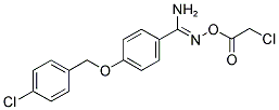 O1-(2-CHLOROACETYL)-4-[(4-CHLOROBENZYL)OXY]BENZENE-1-CARBOHYDROXIMAMIDE Struktur