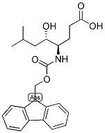 FMOC-(3R,4S)-4-AMINO-3-HYDROXY-6-METHYL HEPTANOIC ACID Struktur