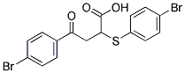 4-(4-BROMOPHENYL)-2-[(4-BROMOPHENYL)SULFANYL]-4-OXOBUTANOIC ACID Struktur