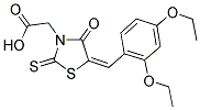 [(5E)-5-(2,4-DIETHOXYBENZYLIDENE)-4-OXO-2-THIOXO-1,3-THIAZOLIDIN-3-YL]ACETIC ACID Struktur