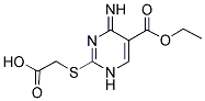 ([5-(ETHOXYCARBONYL)-4-IMINO-1,4-DIHYDROPYRIMIDIN-2-YL] SULFANYL) ACETIC ACID Struktur