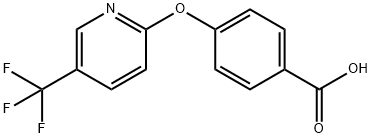 4-(5-(TRIFLUOROMETHYL)-2-PYRIDYLOXY)BENZOIC ACID Struktur