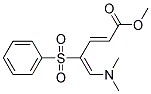 METHYL 5-(DIMETHYLAMINO)-4-(PHENYLSULFONYL)-2,4-PENTADIENOATE Struktur