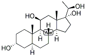 5-ALPHA-PREGNAN-3-ALPHA, 11-BETA, 17,20-BETA-TETROL Struktur